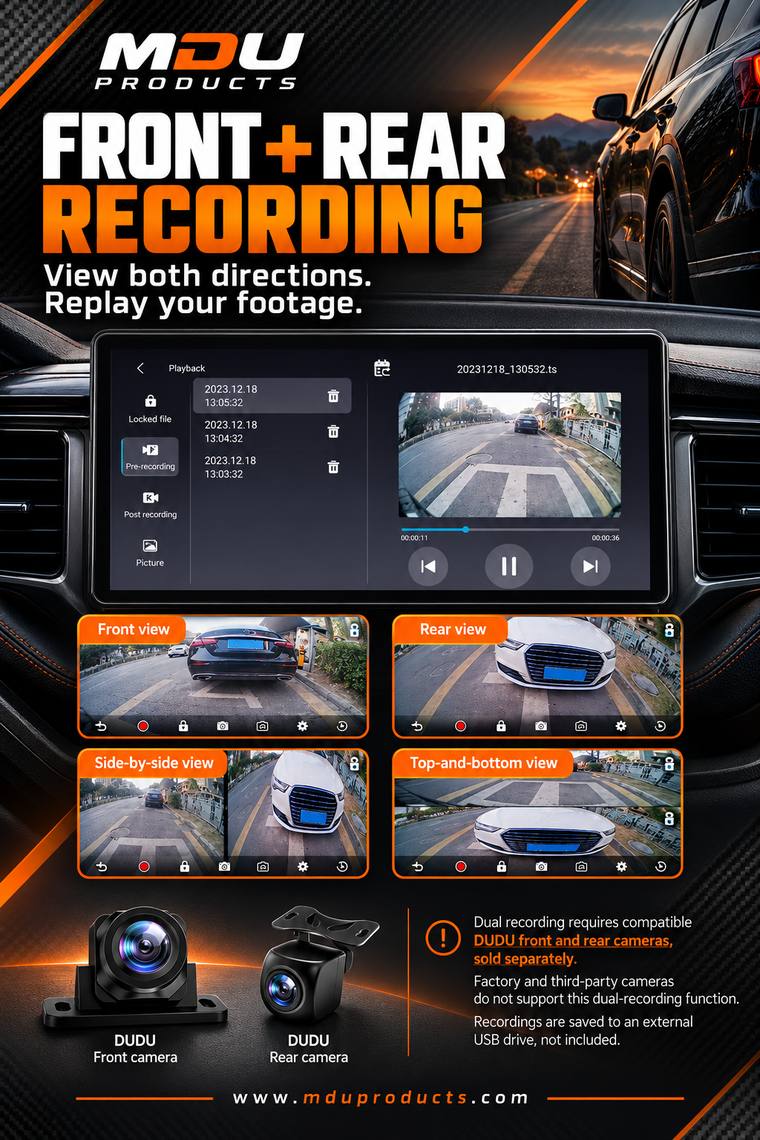 Front and rear camera recording