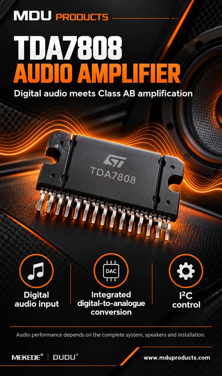 TDA7808 audio amplifier