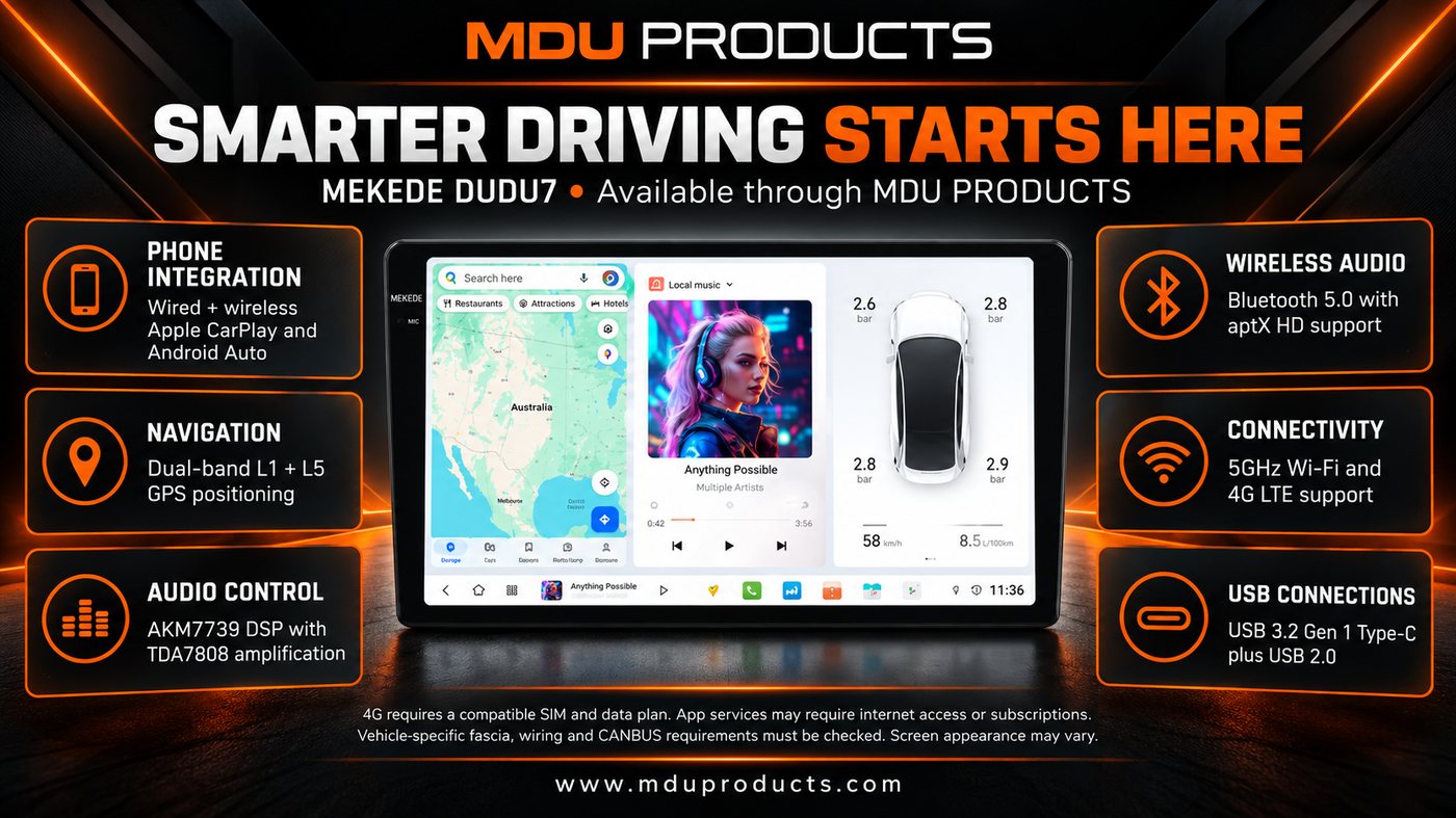 Mekede DUDU7 head unit features